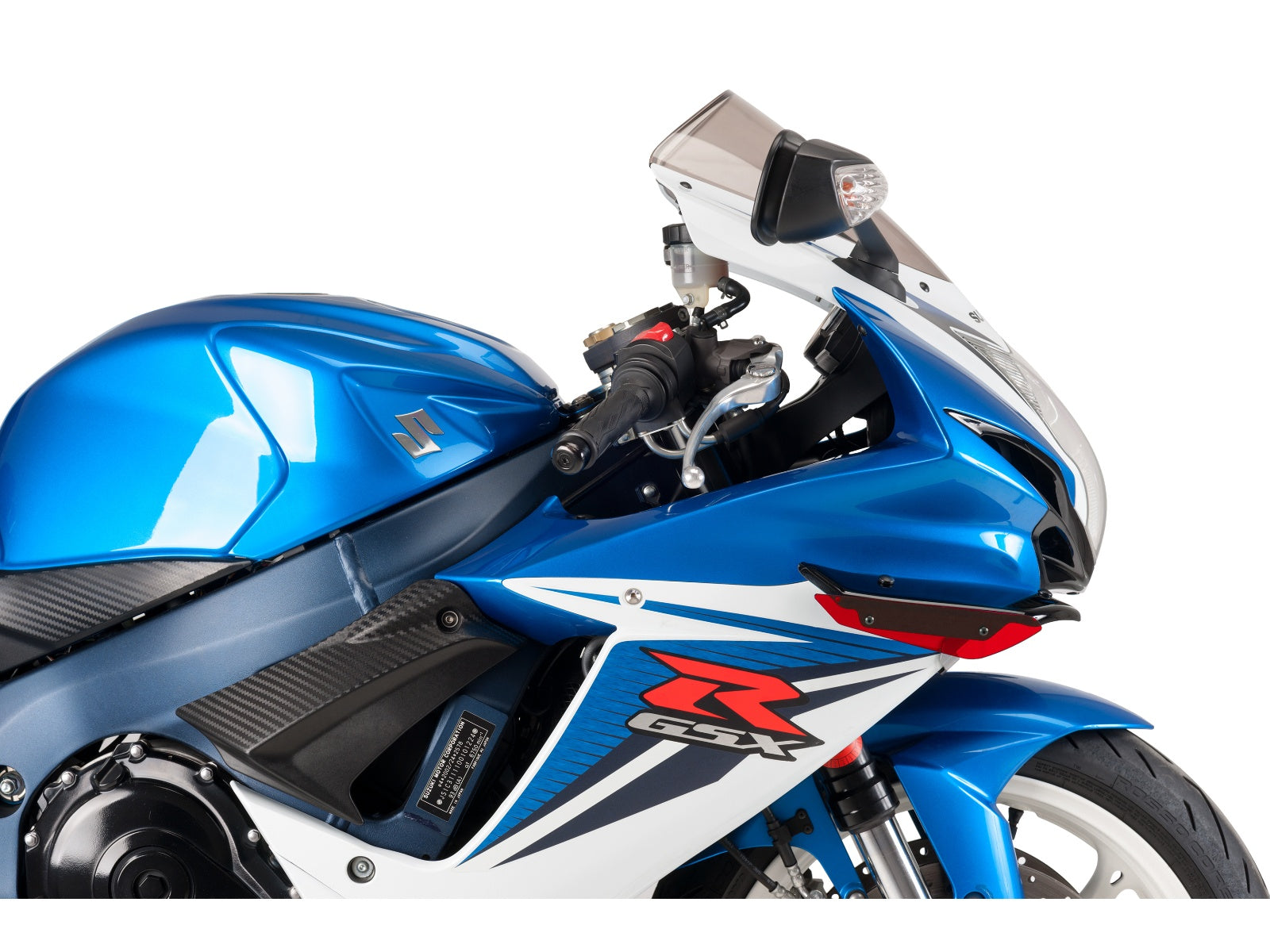 Puig Sport Downforce Spoilers In Black for Suzuki GSX R 600 (11-16)