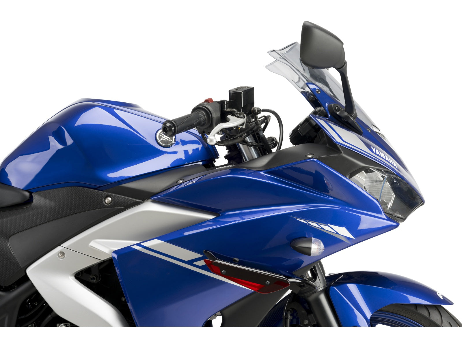 Puig Sport Downforce Spoilers In Black for Yamaha YZF R3 (15-18)