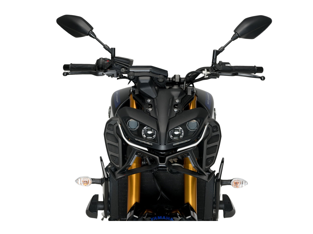 Puig Naked Front Downforce Spoilers In Matt Black for Yamaha MT-09 SP (18-20)