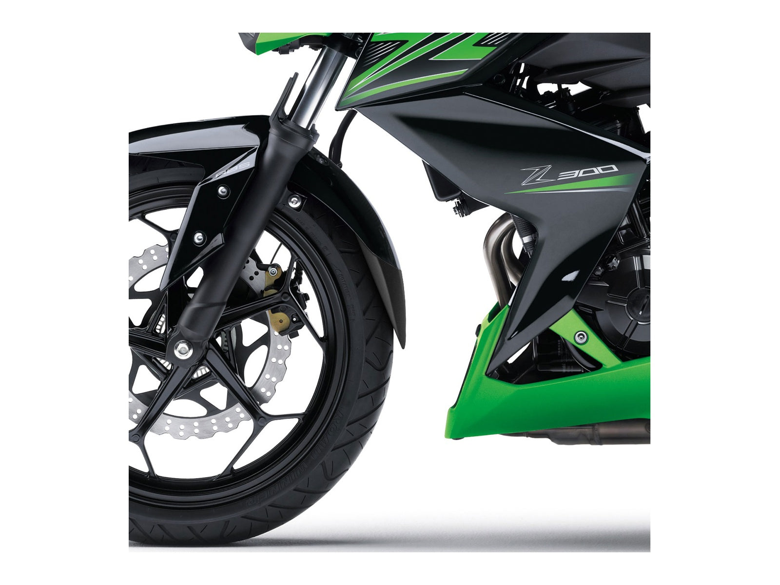 Puig Front Mudguard Extender In Black for Kawasaki Ninja 300 (13-17)