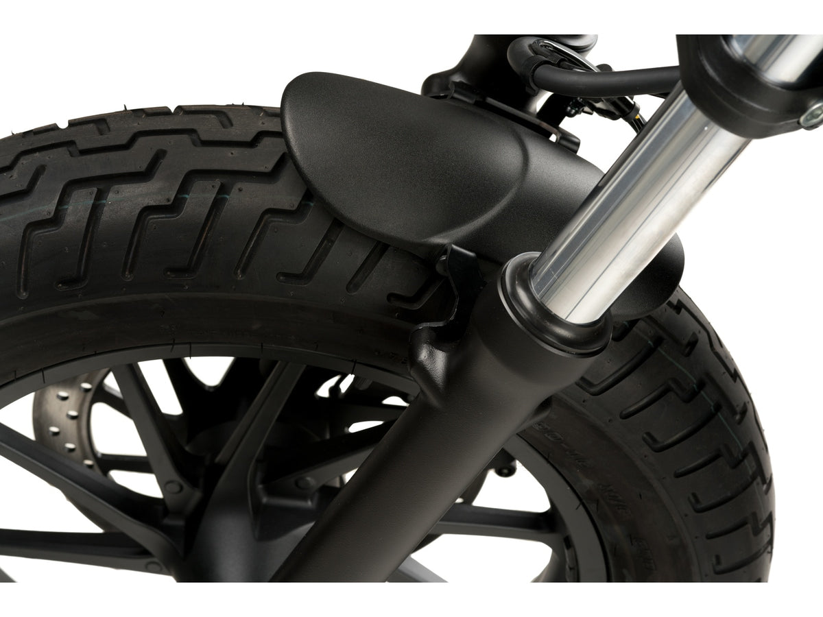 Puig Aluminium Front Mudguard In Black for Honda CMX500 Rebel (17-25)