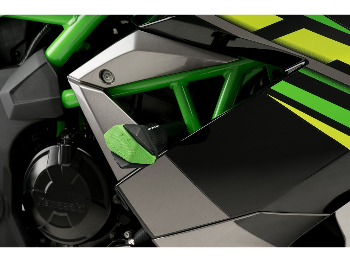 Puig R19 Frame Sliders In Black for Kawasaki Ninja 125 (19-25)