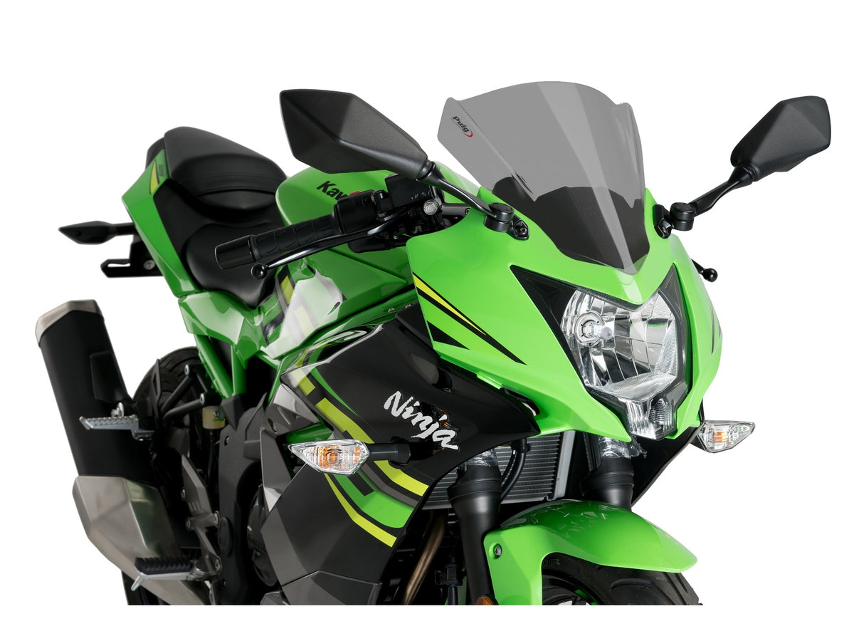 Puig Z-Racing Screen In Clear for Kawasaki Ninja 125 (19-25)
