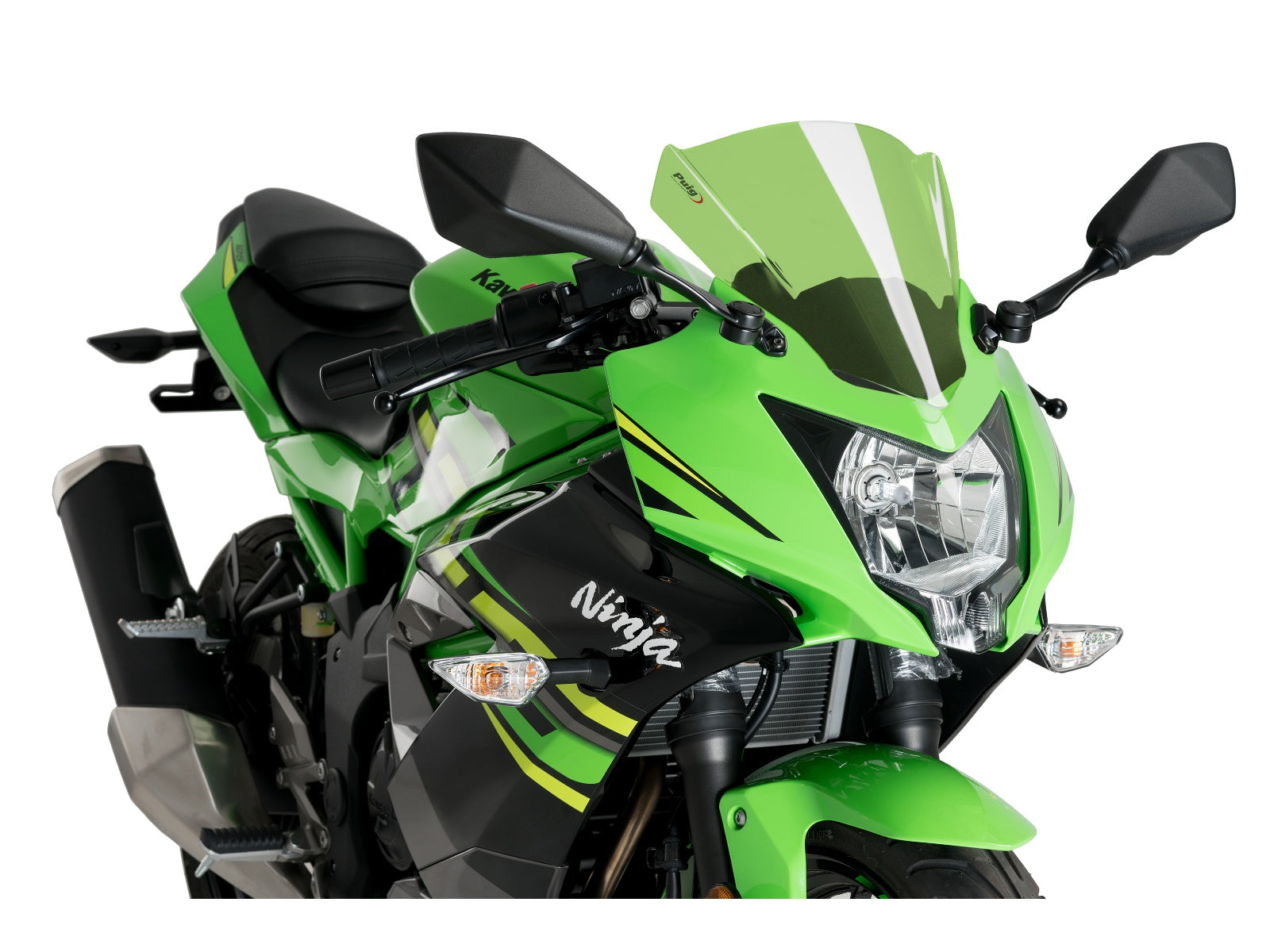 Puig Z-Racing Screen In Clear for Kawasaki Ninja 125 (19-25)