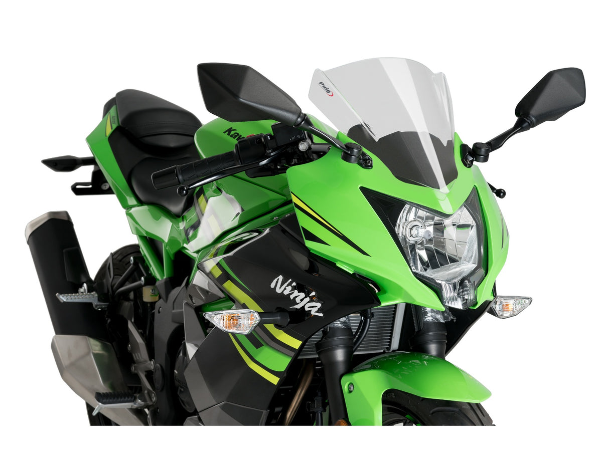 Puig Z-Racing Screen In Clear for Kawasaki Ninja 125 (19-25)