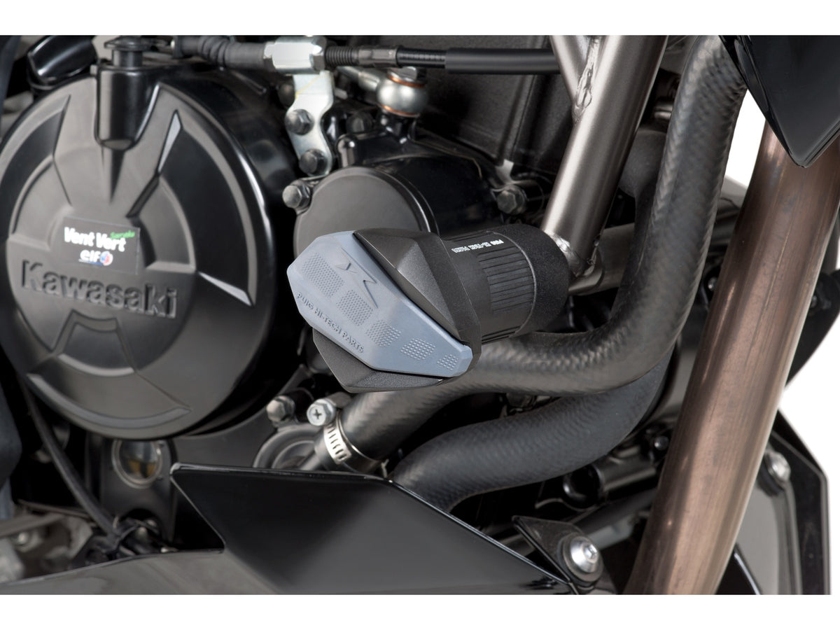 Puig R19 Frame Sliders In Black for Kawasaki Z400 (19-20)