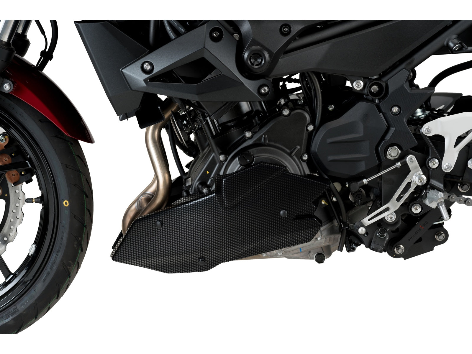 Puig Belly Pan In Carbon Look for Kawasaki Z400 (19-20)