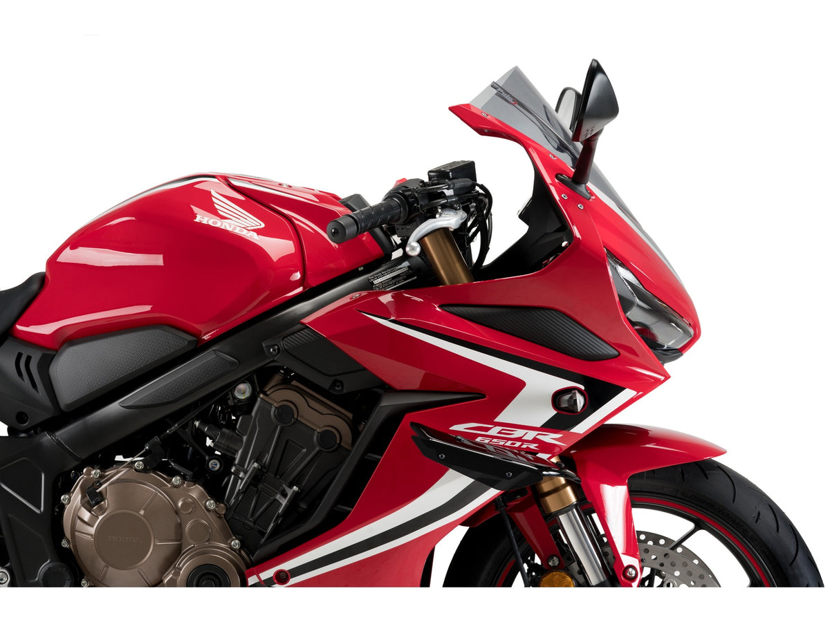 Puig Sport Downforce Spoilers In Black for Honda CBR650 R (19-20)