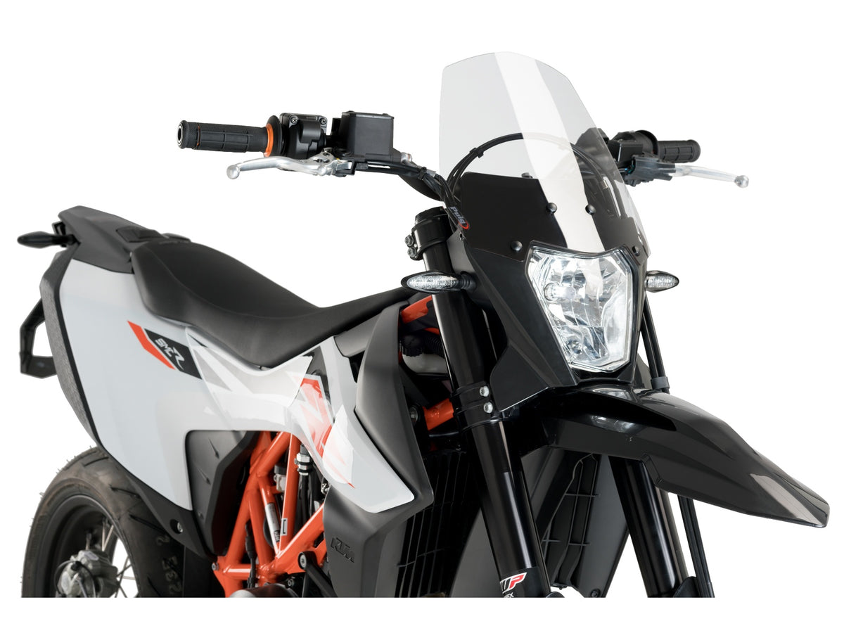Puig New Generation Sport Screen In Clear for KTM 690 Enduro R (19-24)