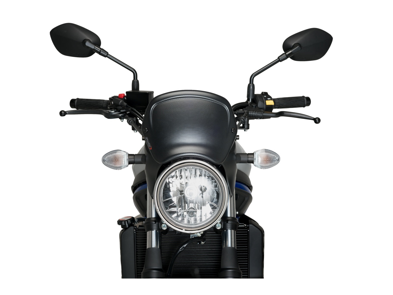 Puig Retro Fly Screen In Matt Black for Suzuki SV 650 (16-25)