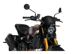 Puig Retro Fly Screen In Matt Black for Indian FTR1200 (19-25)