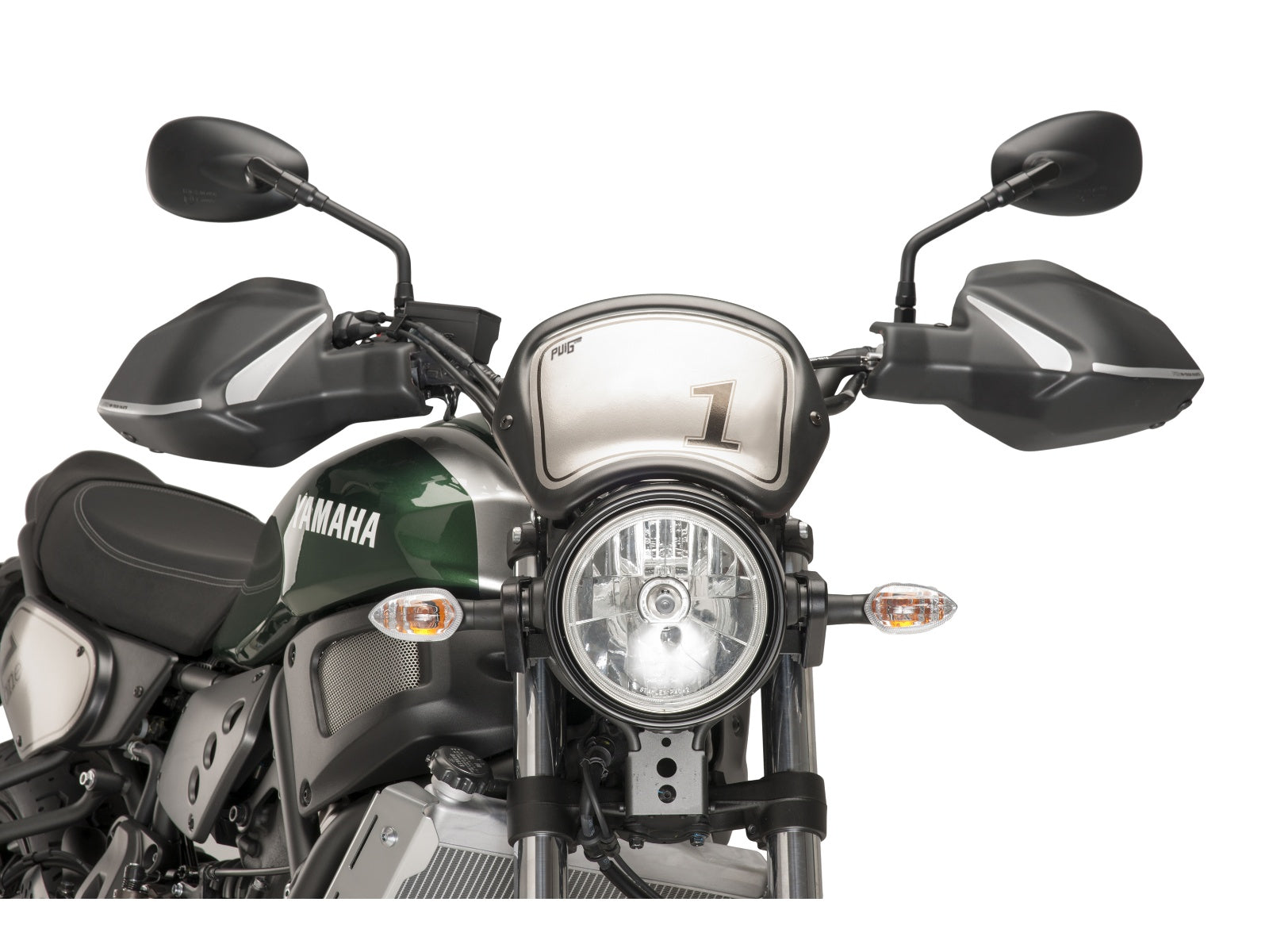 Puig Retro Fly Screen In Matt Black for Yamaha XSR 700 (16-20)