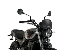 Puig Retro Fly Screen In Matt Black for Kawasaki Z650 RS (22-25)