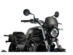 Puig Retro Fly Screen In Matt Black for Kawasaki Eliminator 500 (24-25)