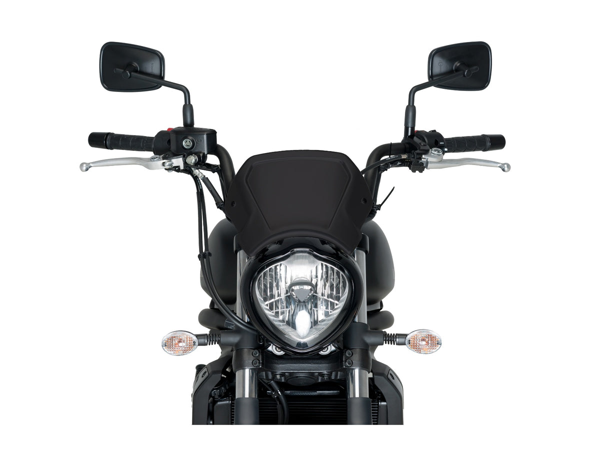 Puig Aluminium Fly Screen In Black for Kawasaki Vulcan S Special Edition (17-20)