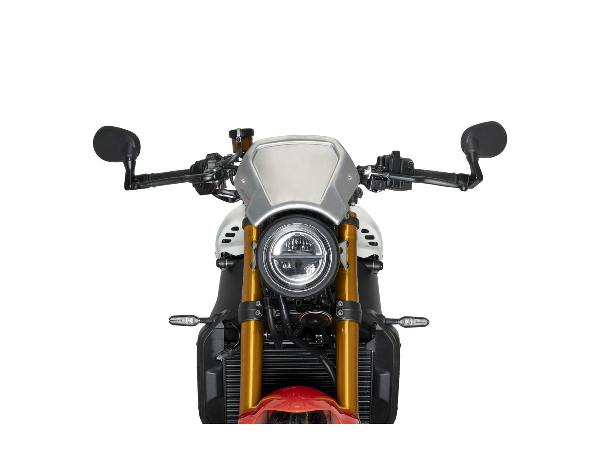 Puig Aluminium Fly Screen In Black for Yamaha XSR 900 (22-25) Main image
