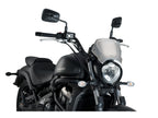Puig Aluminium Fly Screen In Black for Kawasaki Vulcan S Special Edition (17-20)