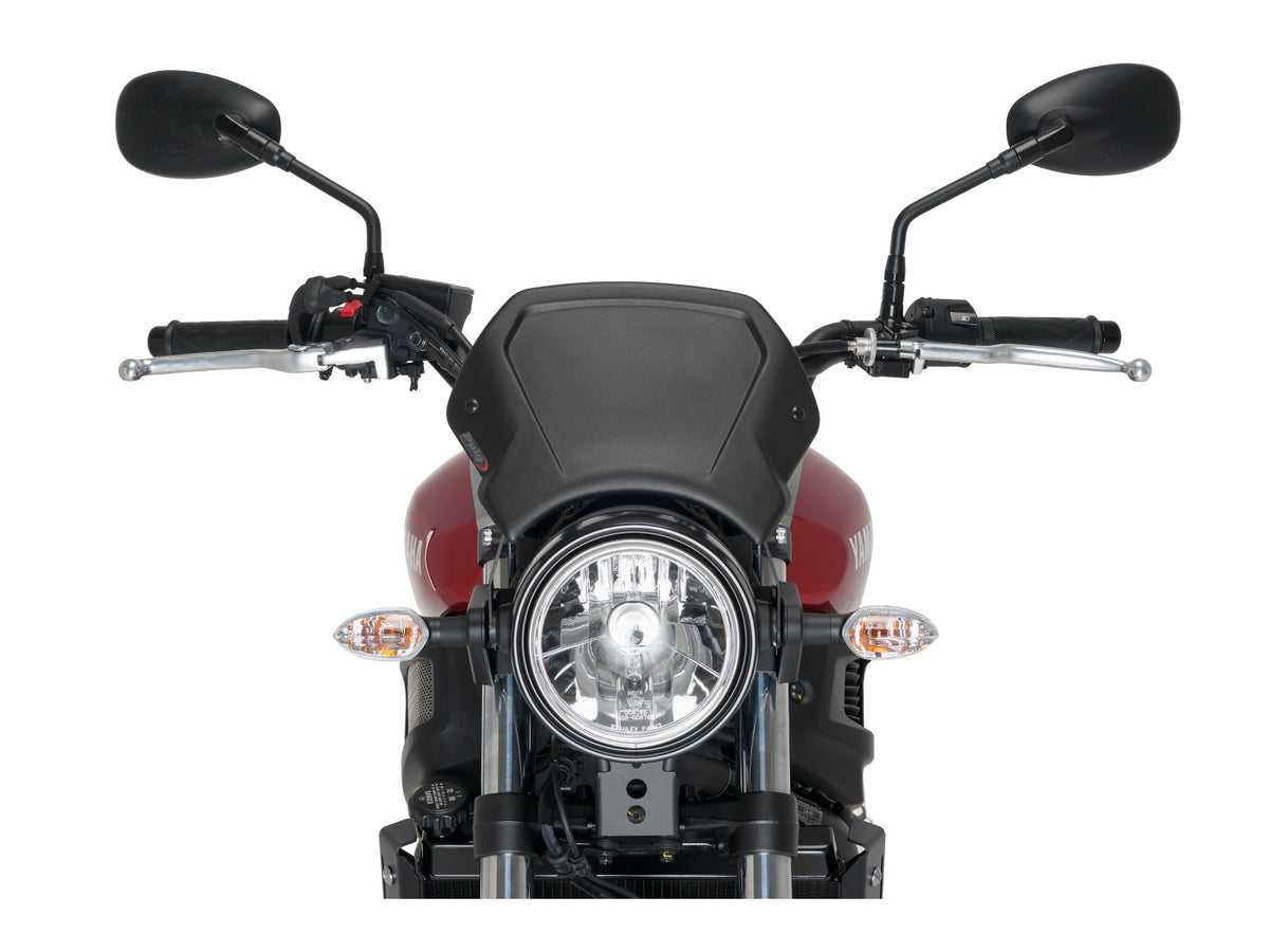 Puig Aluminium Fly Screen In Black for Yamaha XSR 700 XTribute (19-20)