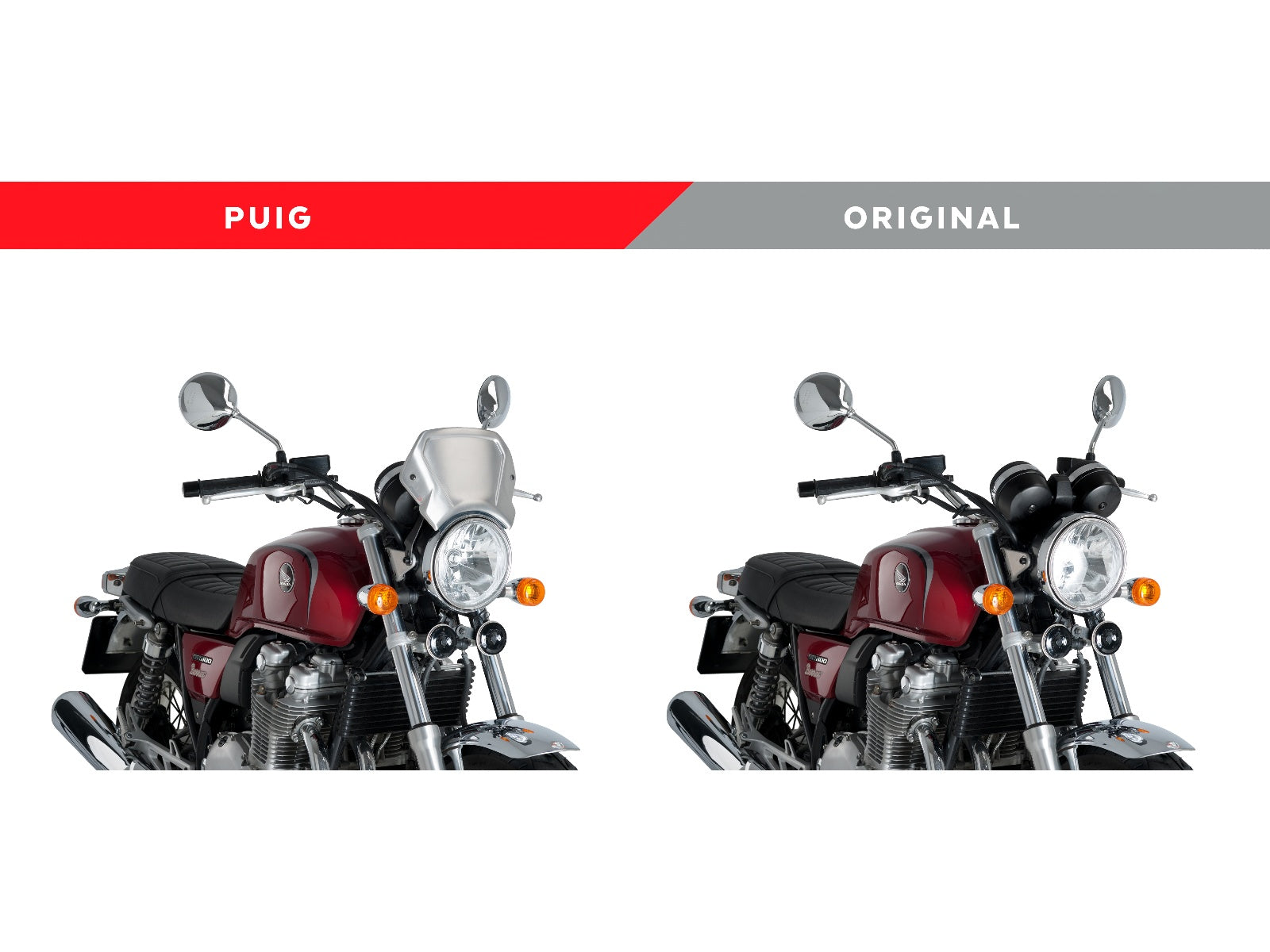 Puig Aluminium Fly Screen In Black for Honda CB1100 EX (14-20)