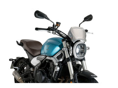 Puig Aluminium Fly Screen In Black for Voge 500AC (22-25)