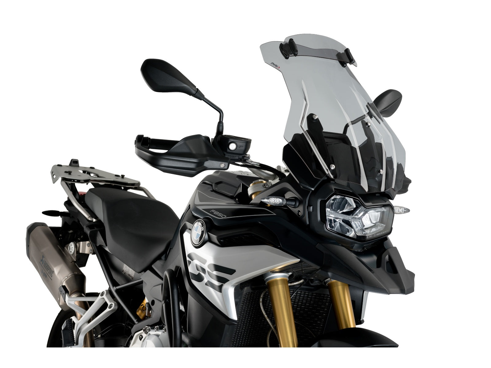 Puig Touring Plus Screen With Extender In Light Smoke for BMW F850 GS Adventure (19-23)
