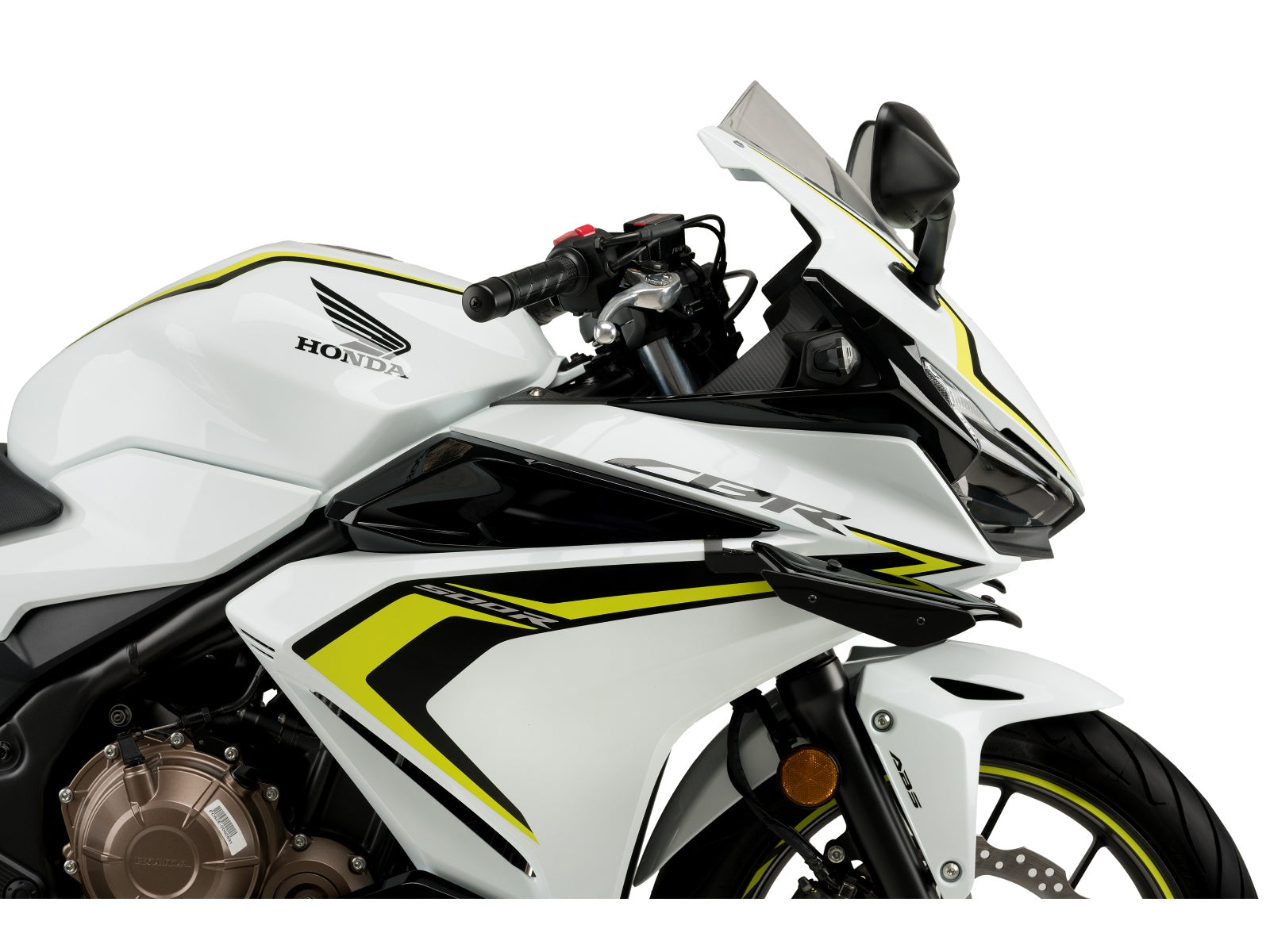 Puig Sport Downforce Spoilers In Black for Honda CBR500 R (19-23)