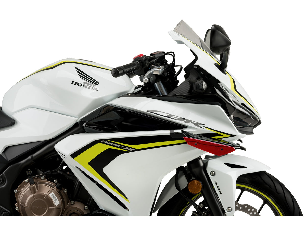Puig Sport Downforce Spoilers In Black for Honda CBR500 R (19-23)