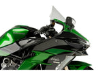 Puig Sport Downforce Spoilers In Black for Kawasaki Ninja H2 SX (18-19)