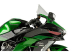 Puig Sport Downforce Spoilers In Black for Kawasaki Ninja H2 SX (18-19)