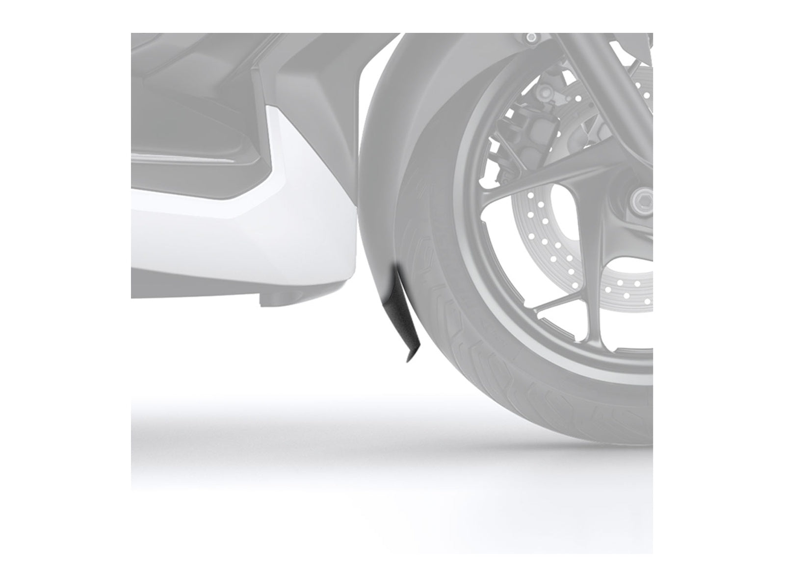Puig Front Mudguard Extender In Black for Yamaha XMax 400 (17-23)