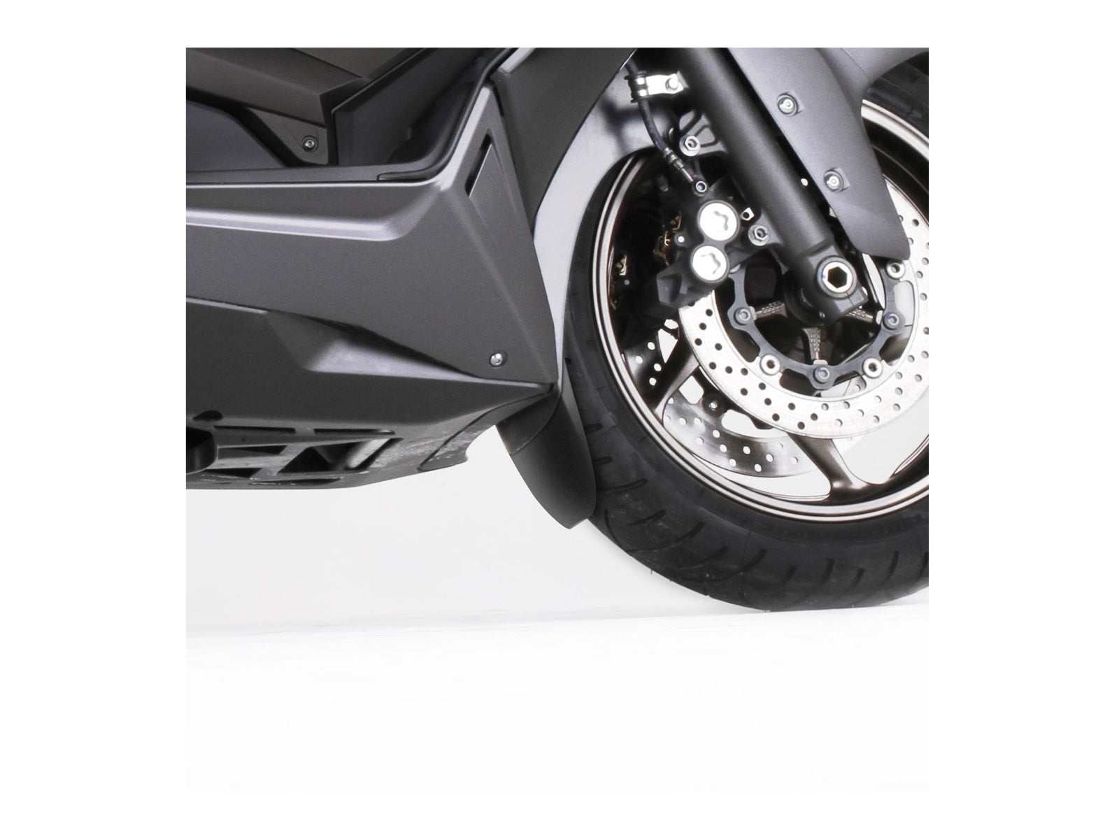 Puig Front Mudguard Extender In Black for Yamaha TMax 530 SX (17-19)