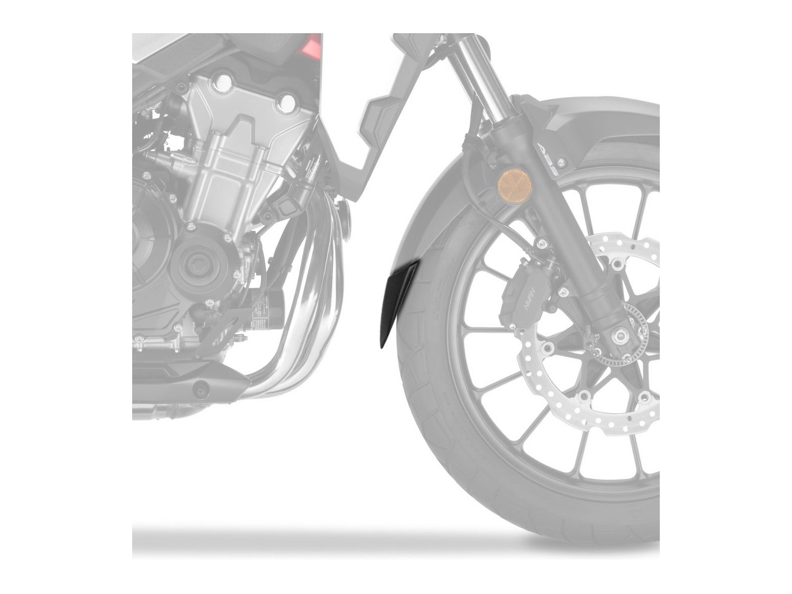 Puig Front Mudguard Extender In Black for Honda CB500 X (19-21)