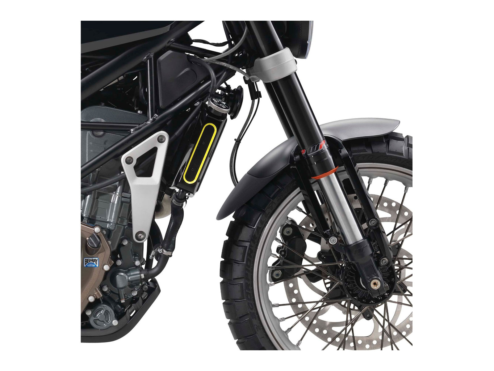 Puig Front Mudguard Extender In Black for Husqvarna Svartpilen 125 (21-25)