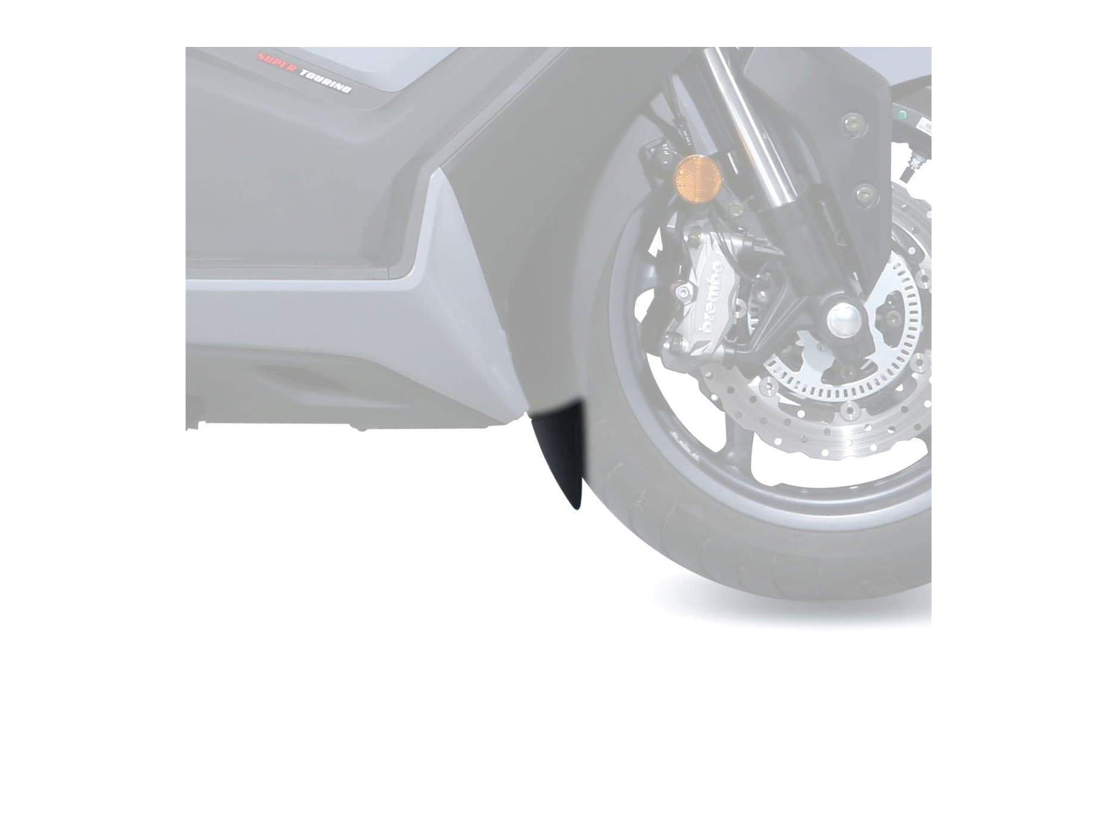 Puig Front Mudguard Extender In Black for Kymco AK 550 (18-23)