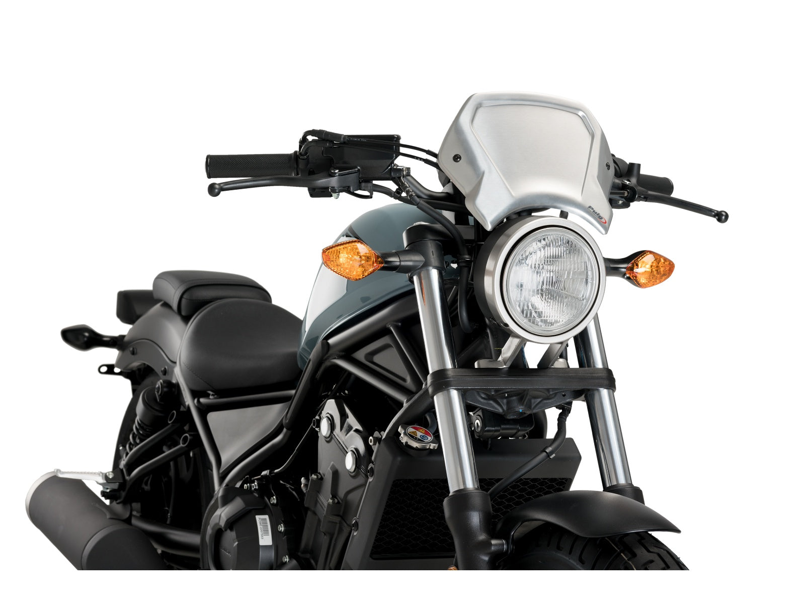 Puig Aluminium Fly Screen In Black for Honda CMX500 Rebel (17-25)