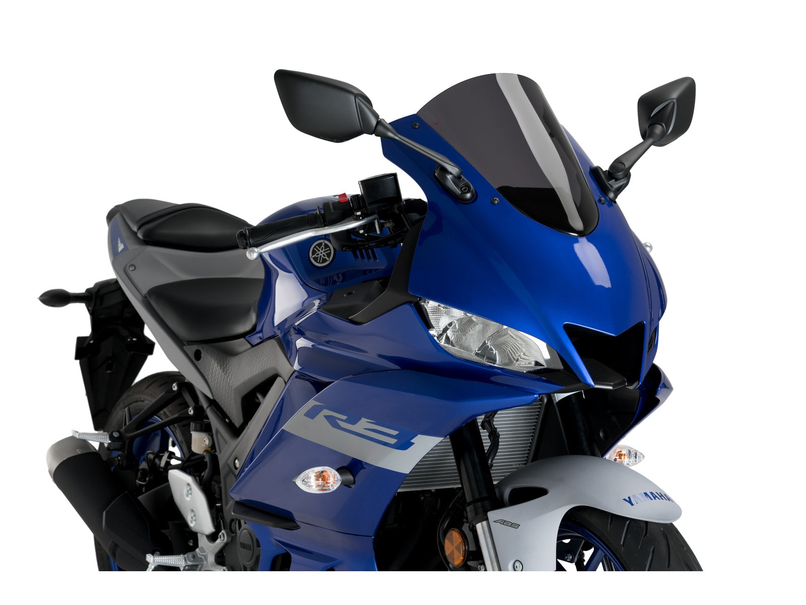 Puig R-Racer Screen In Clear for Yamaha YZF R3 (19-24)
