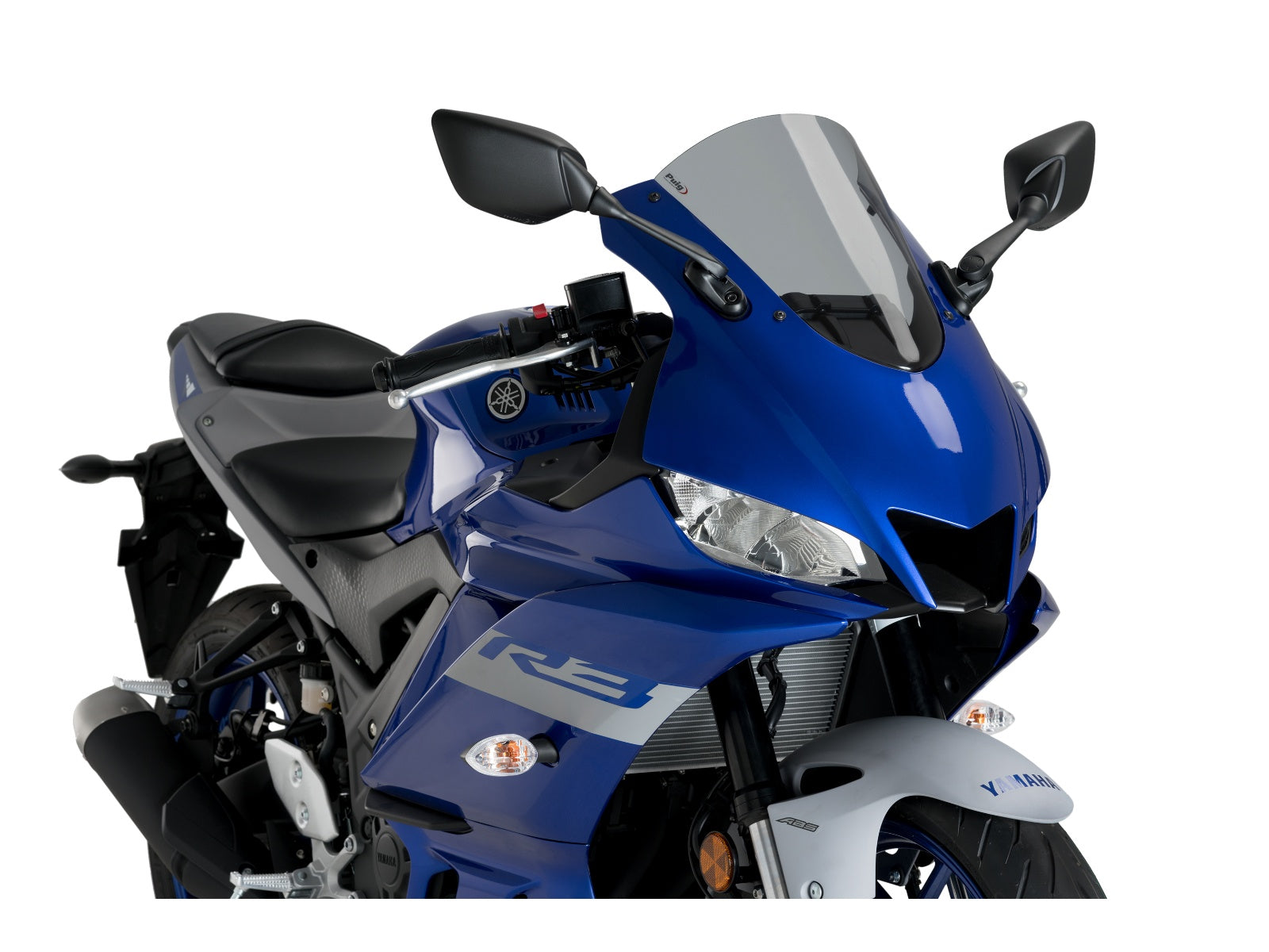 Puig R-Racer Screen In Clear for Yamaha YZF R3 (19-24)