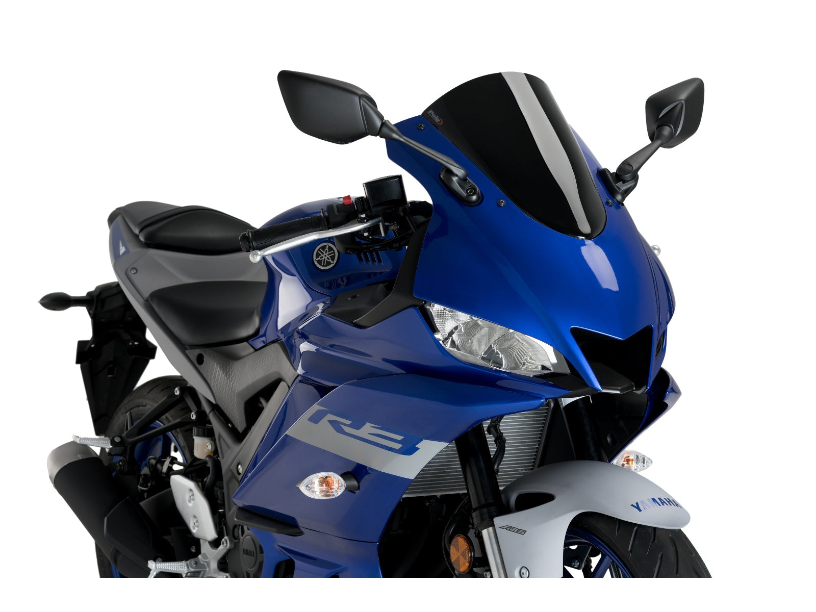 Puig R-Racer Screen In Clear for Yamaha YZF R3 (19-24)