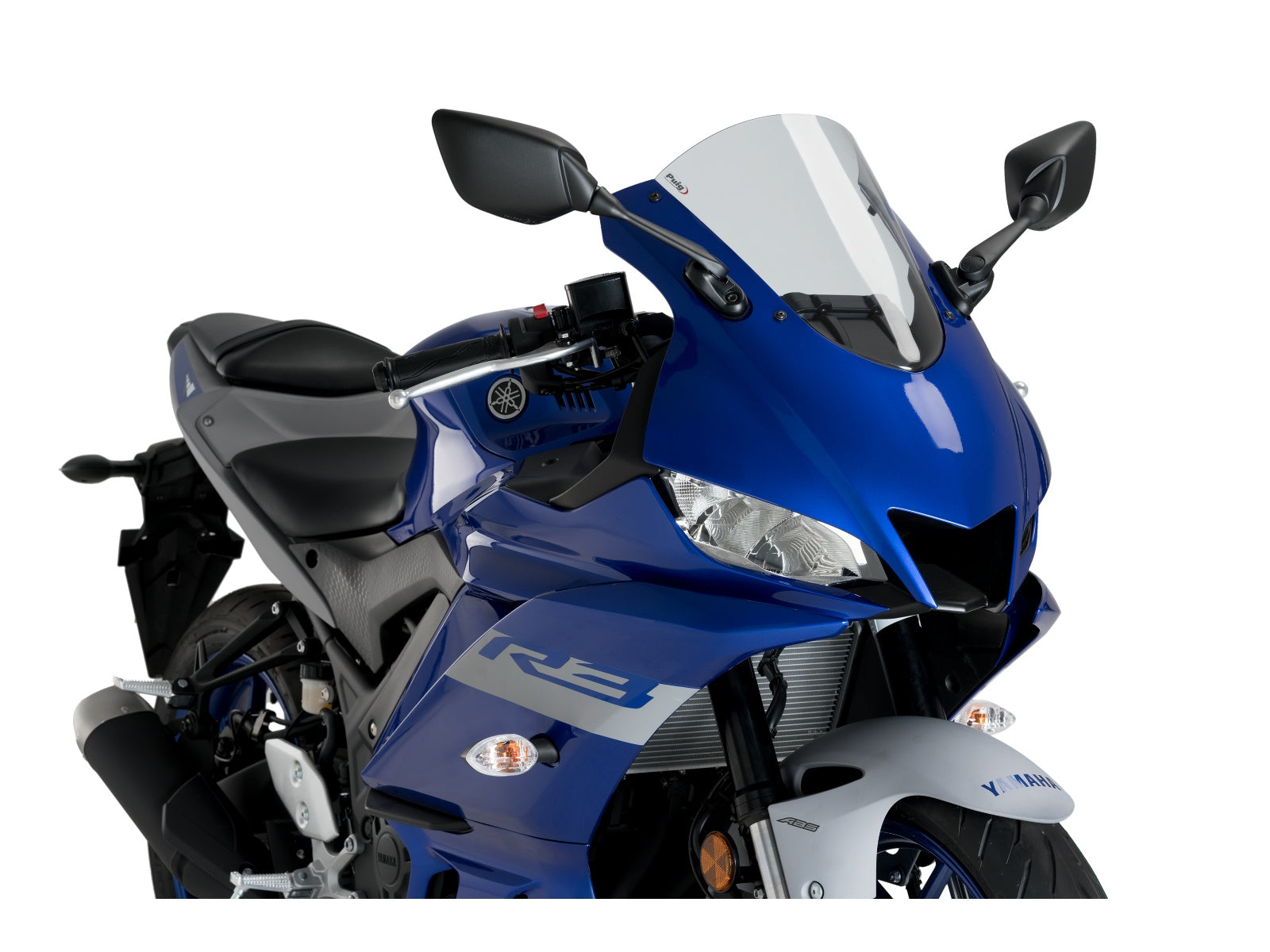 Puig R-Racer Screen In Clear for Yamaha YZF R3 (19-24)