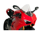 Puig R-Racer Screen In Clear for Ducati Panigale V4 (20-24)