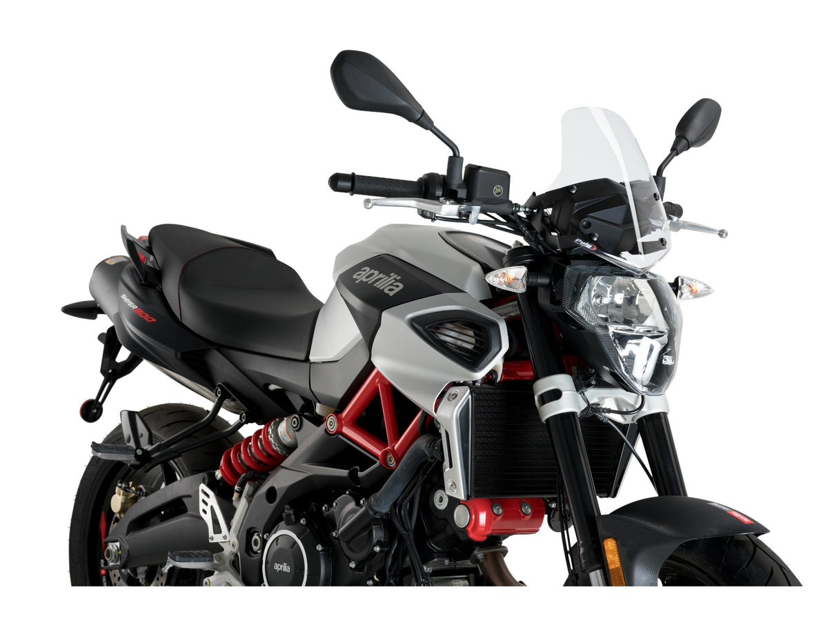 Puig New Generation Sport Screen In Clear for Aprilia Shiver 900 (17-20)
