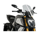 Puig New Generation Adjustable Touring Screen In Clear for Ducati Diavel 1260 S (19-23)