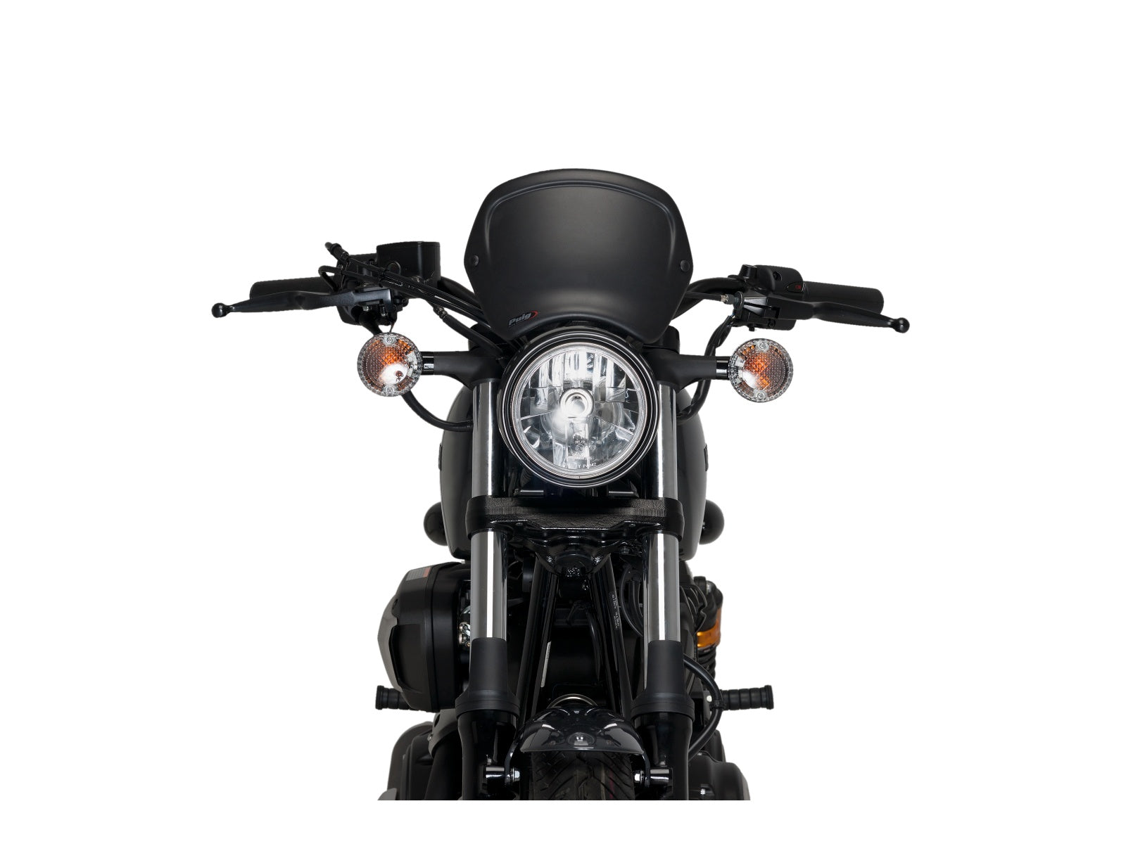 Puig Retro Fly Screen In Matt Black for Yamaha XV 950 (14-20)