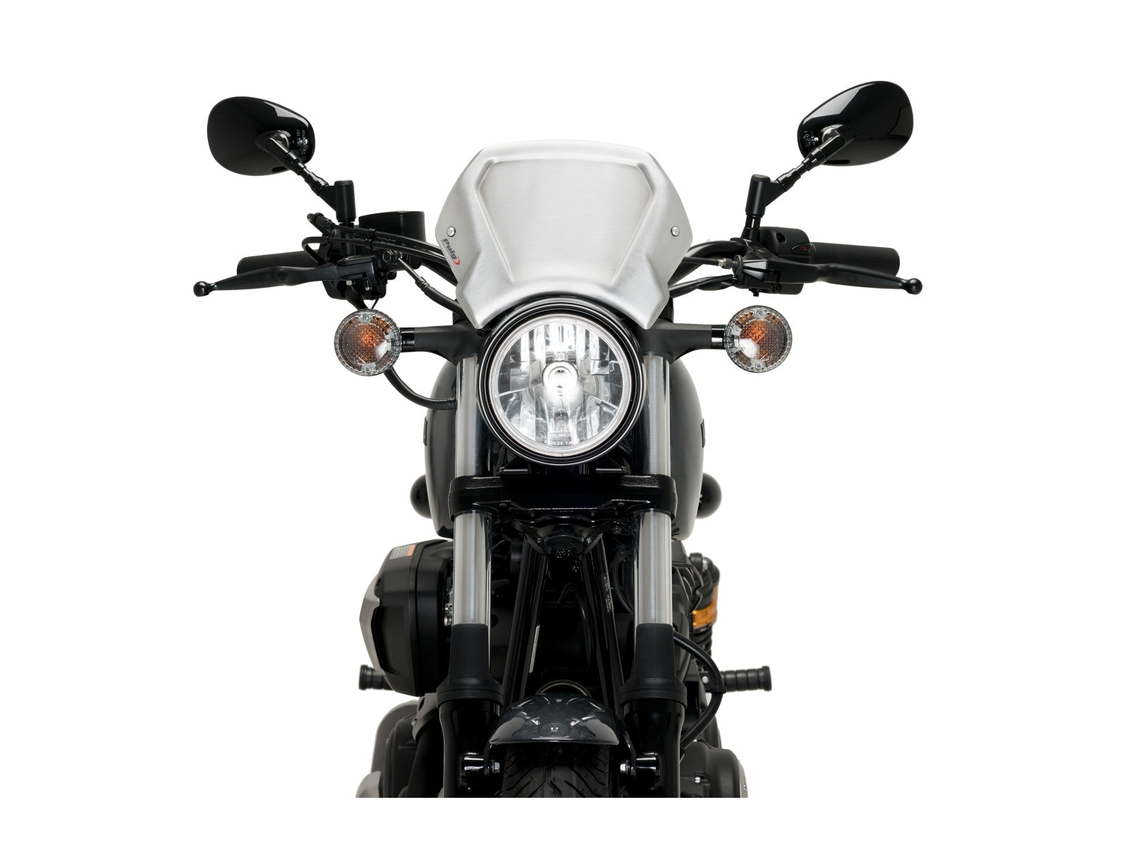 Puig Aluminium Fly Screen In Black for Yamaha XV 950 R (14-20)