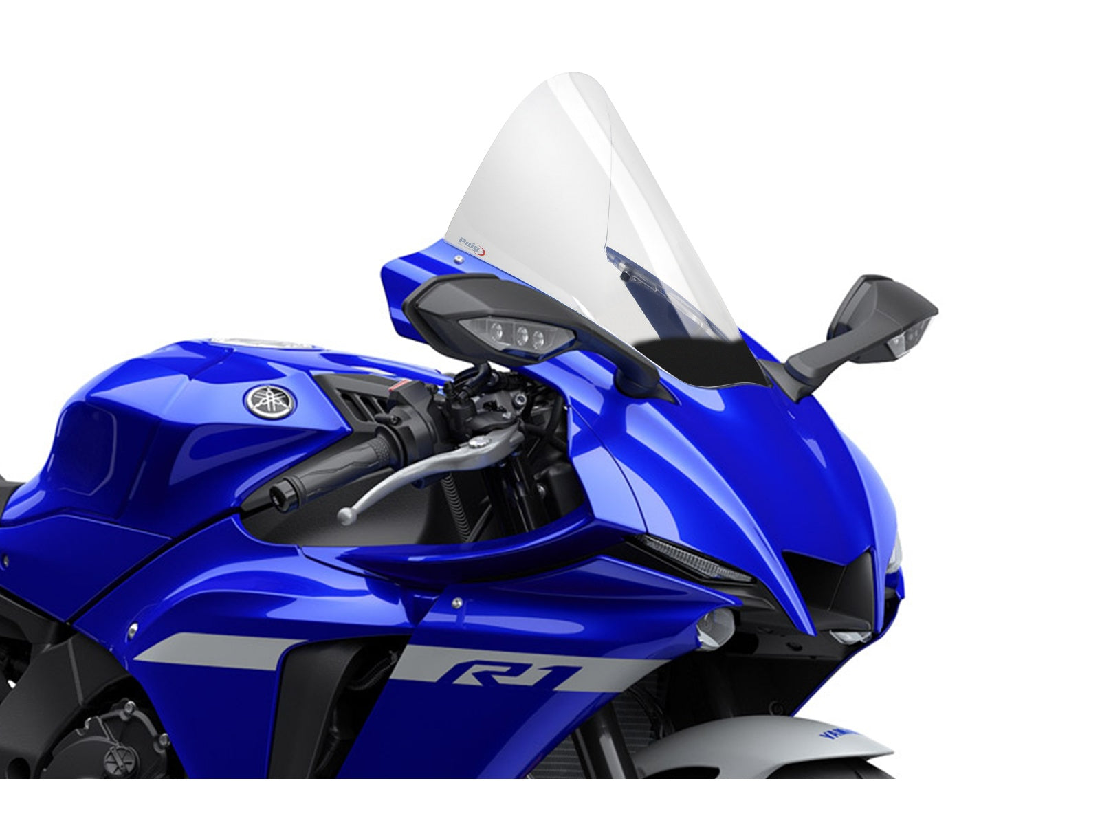 Puig R-Racer Screen In Clear for Yamaha YZF R1 (20-25)