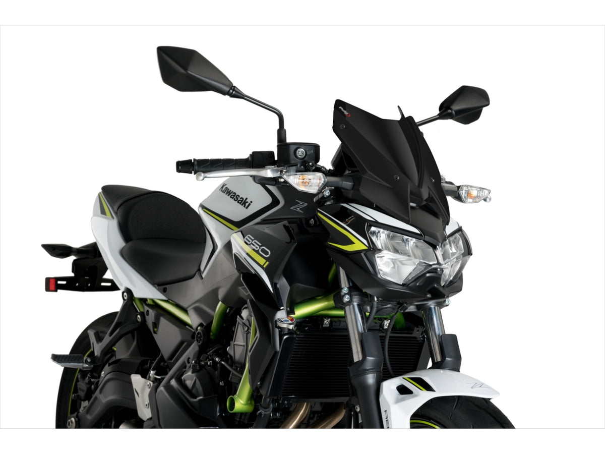 Puig New Generation Sport Screen In Clear for Kawasaki Z650 (20-25)