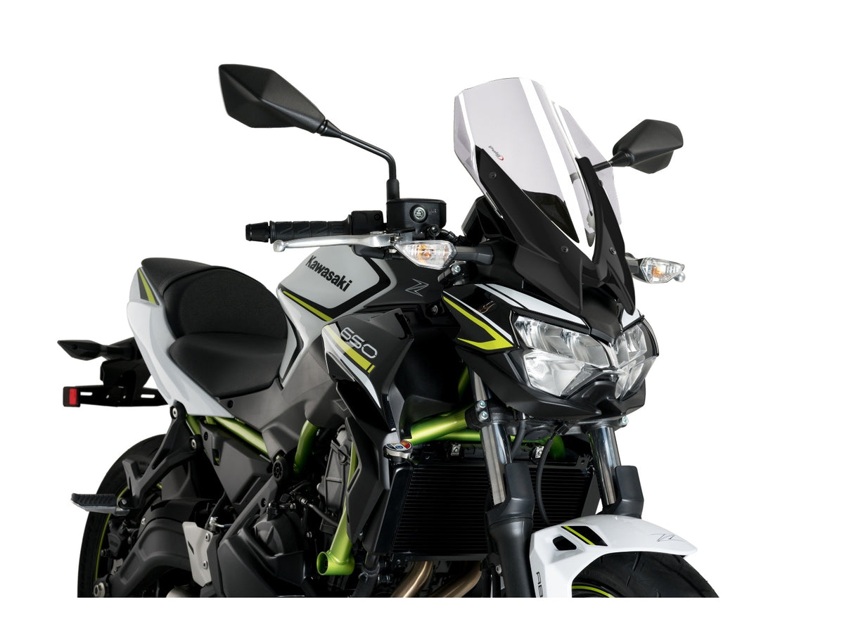 Puig New Generation Touring Screen In Clear for Kawasaki Z650 (20-25) Main image