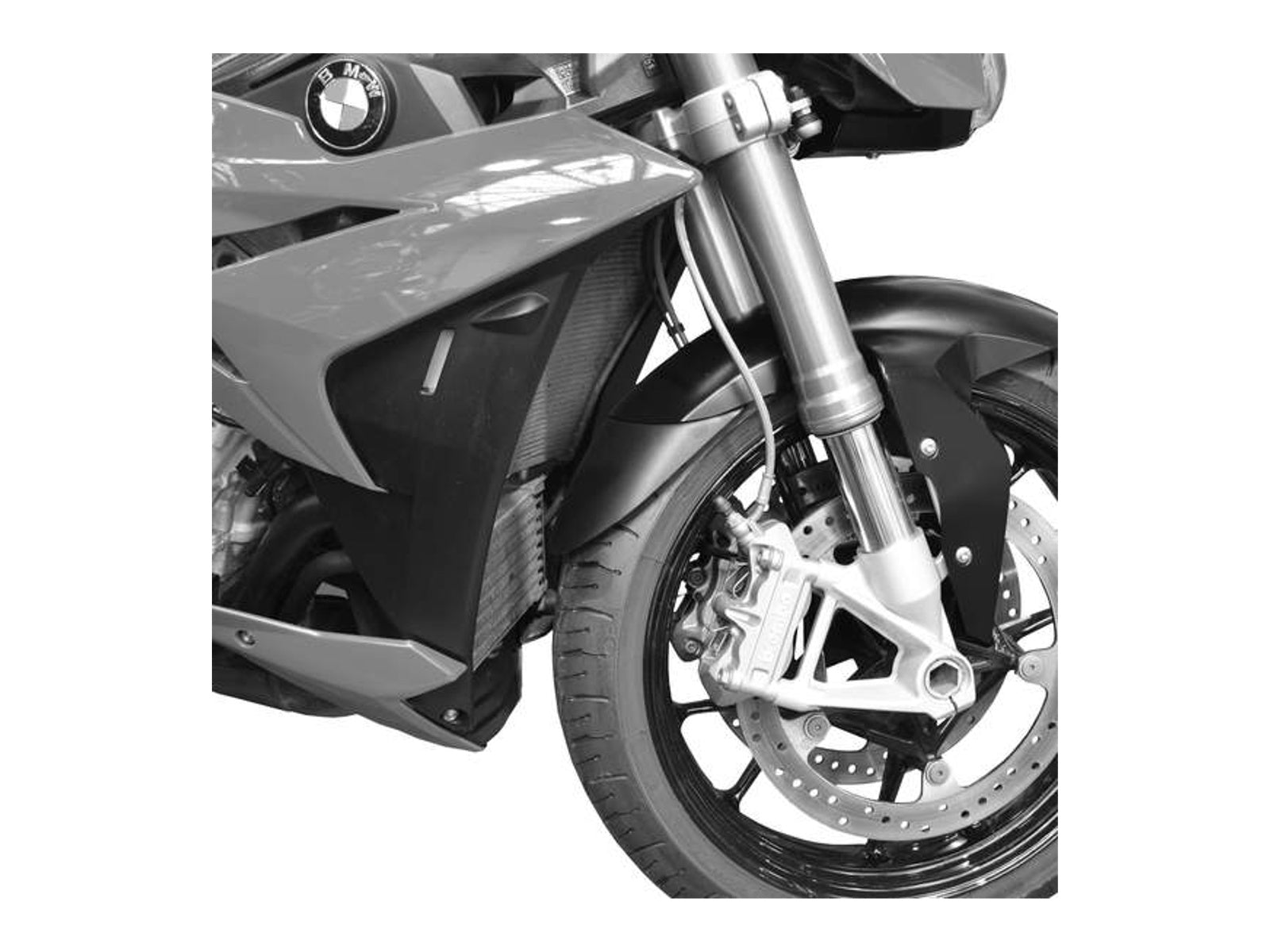 Puig Front Mudguard Extender In Black for BMW S1000 R (21-25)