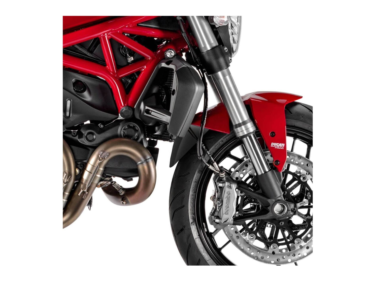 Puig Front Mudguard Extender In Black for Ducati Monster 937 (21-25)