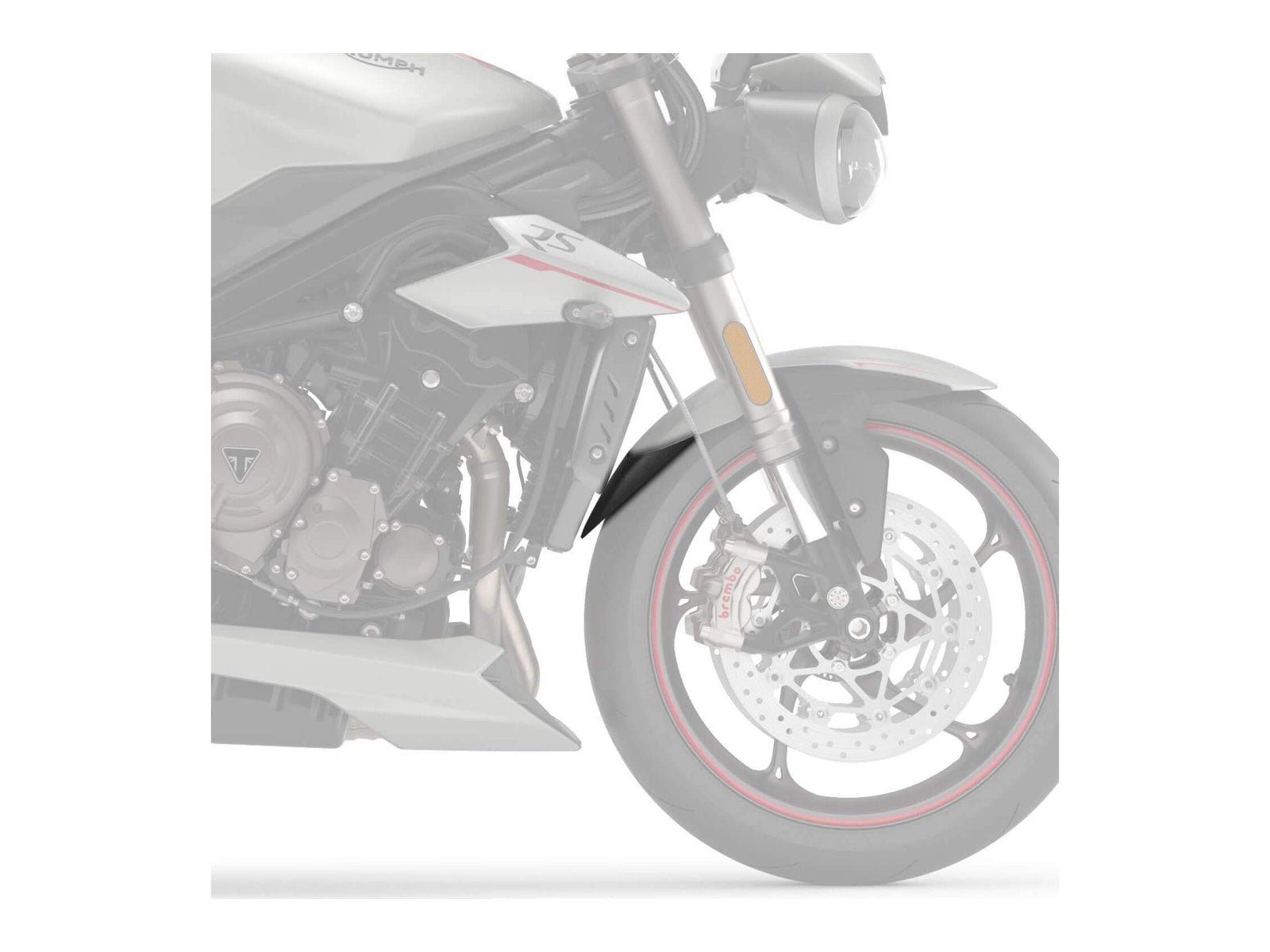 Puig Front Mudguard Extender for Triumph Street Triple 765 R Low (21-22) Secondary image